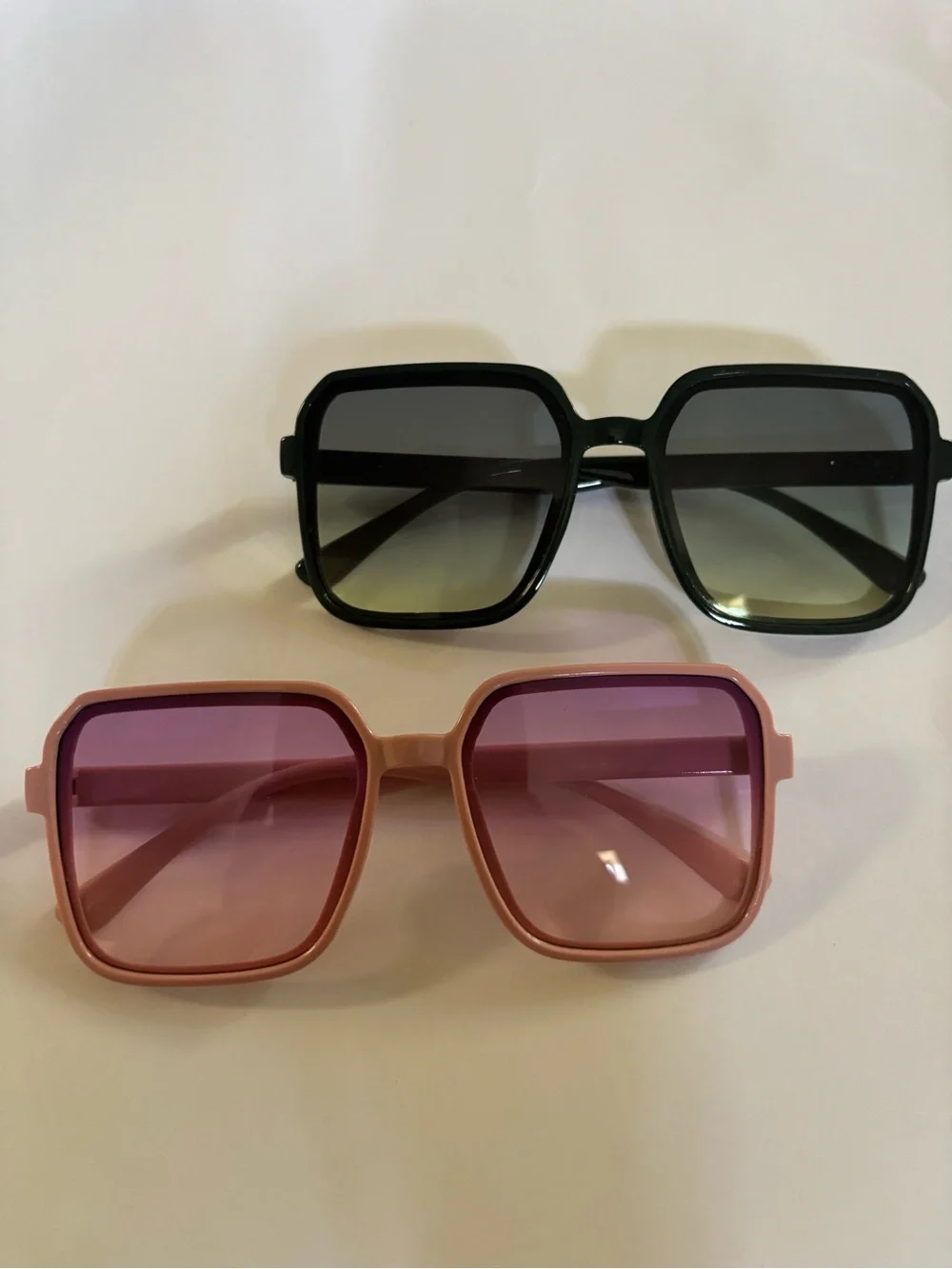 Women’s Square Sunglasses - Pink and Black Frames